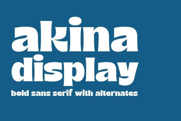 Akina Font Review: Vintage Pop Charm for Modern Branding