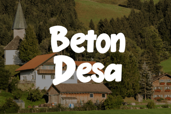 Beton Desa Font: Elevating Digital Fashion Layouts