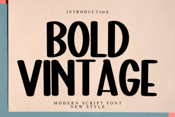 Bold Vintage Font: A Timeless Display Typeface for Branding
