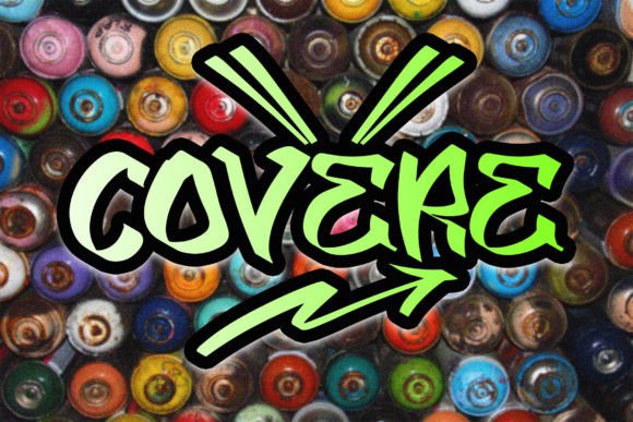 Covere Font: Bold Graffiti Style for Craft Projects