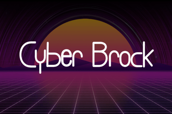 Cyber Brock Font: A Versatile Display Typeface for Editorial Design