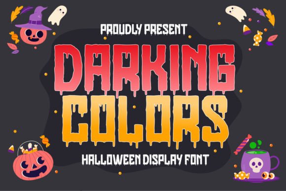 Darking Colors Font: Playful Display Type for Makers
