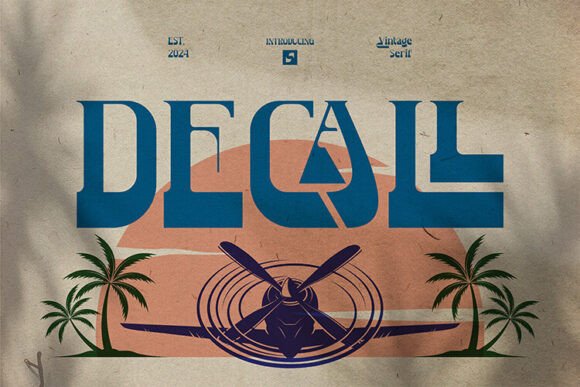Decall Font: Mid-Century Charm for Editorial Layouts