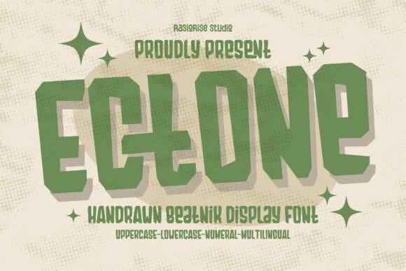 Ectone Font: A Retro Display Typeface for Branding