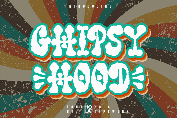 Ghipsy Hood Font: Retro Display Type for Digital Campaigns