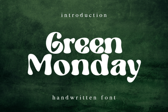 Green Monday Font: Handwritten Charm for Makers