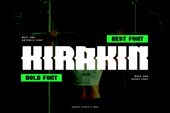Hirakin Font: Bold Art Deco Style for Campaigns