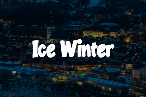 Ice Winter Font: Elegant Editorial Typography