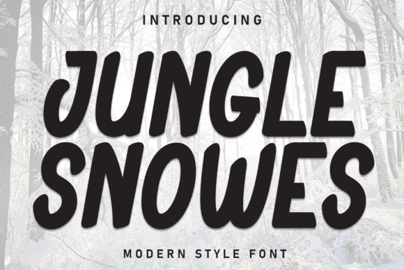 Jungle Snowes Font: Bold Marker Type for Digital Ads