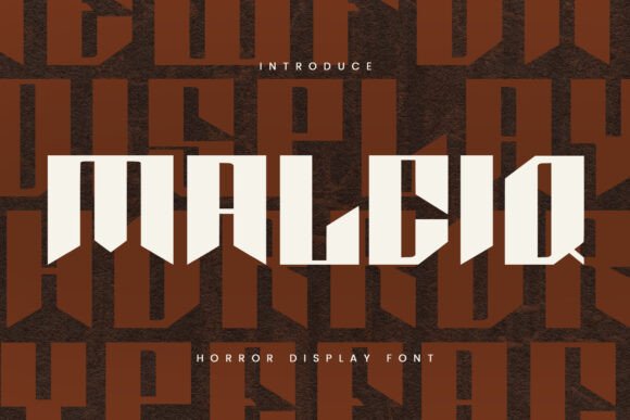 Malciq Font: Testing a Spooky Display Typeface