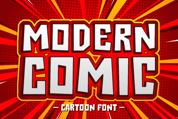 Modern Comic Font: Bold Display Type for Crafters