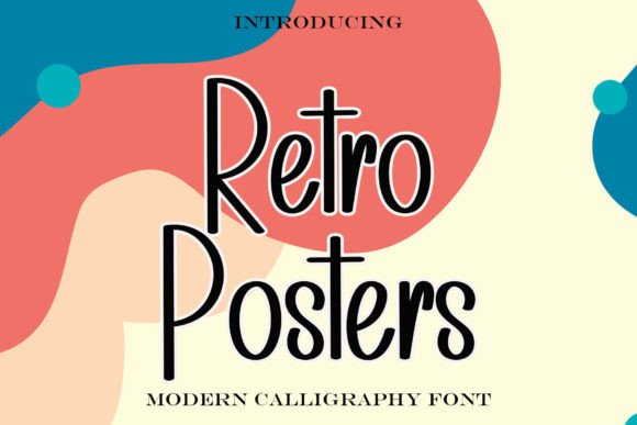 Retro Posters Font: Festive Display Typography for Web Design