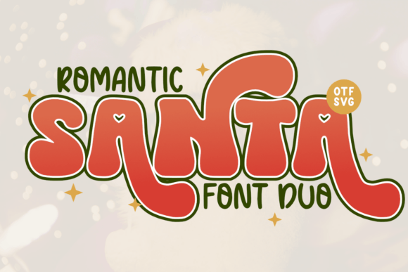 Romantic Santa Duo Font: A Vintage Christmas Upgrade