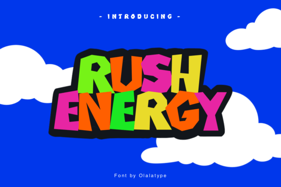 Rush Energy Font: A Handwritten Typeface for Makers