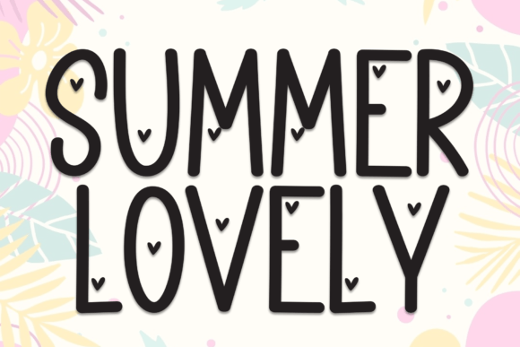 Summer Lovely Font: A Display Typeface for Editorial Warmth