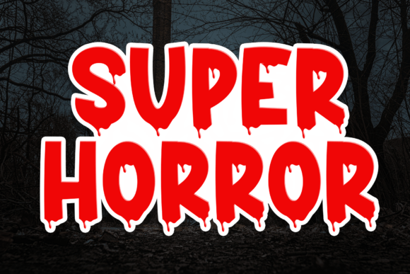 Super Horor Font: Whimsical Display Typography for Editorial Design