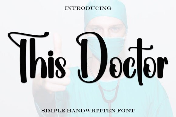 This Doctor Font: Festive Display Type for Holiday Crafts