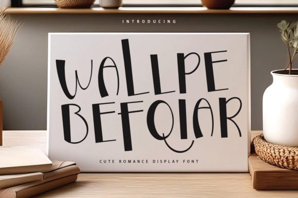 Wallpe Befqiar Font: Elegant Branding for Small Business
